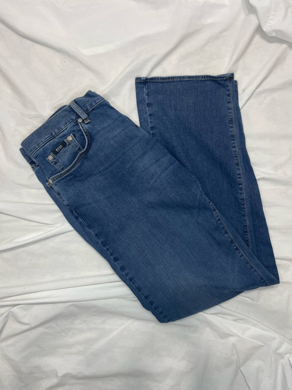 Hugo Boss Mens stretch jeans in a regular fit